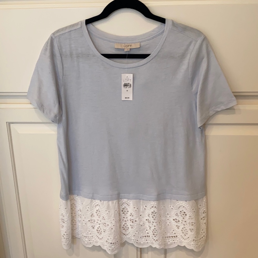 NWT LOFT Short Sleeve Top